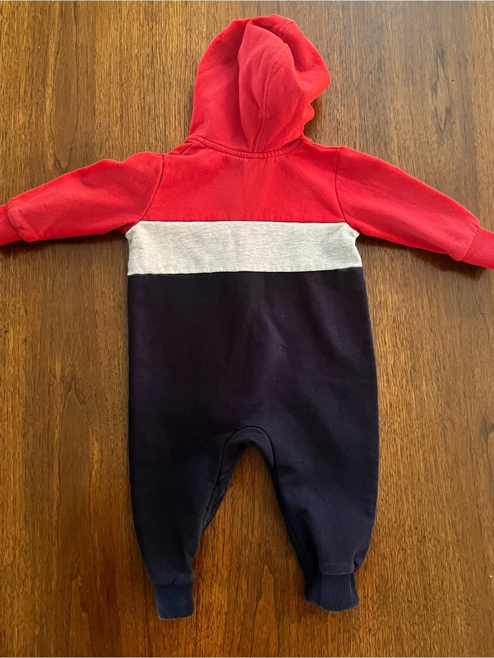 Puma Red & Navy Hooded One-Piece